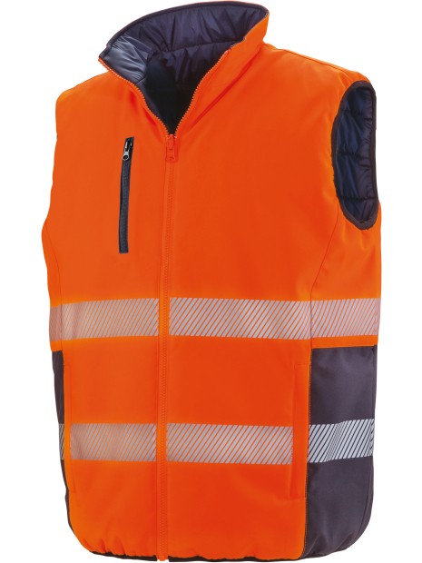 RESULT Bodywarmer de sécurité réversible /api/colors/0aad5c4a-eb98-494a-9ed4-431a9991f2a8 personnalisable