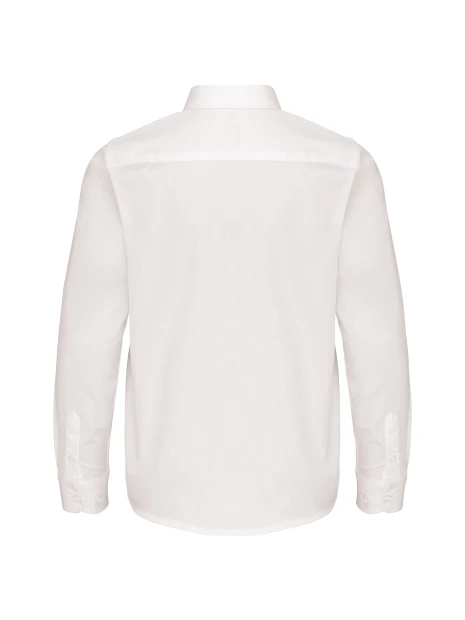 KARIBAN Chemise popeline manches longues enfant /api/colors/7a92cd2d-10d2-40b4-928b-296bb7487506 personnalisable