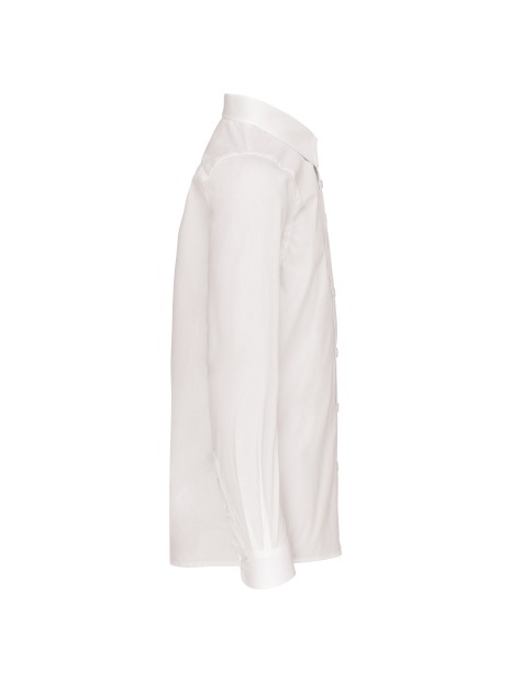 KARIBAN Chemise popeline manches longues enfant /api/colors/7a92cd2d-10d2-40b4-928b-296bb7487506 personnalisable