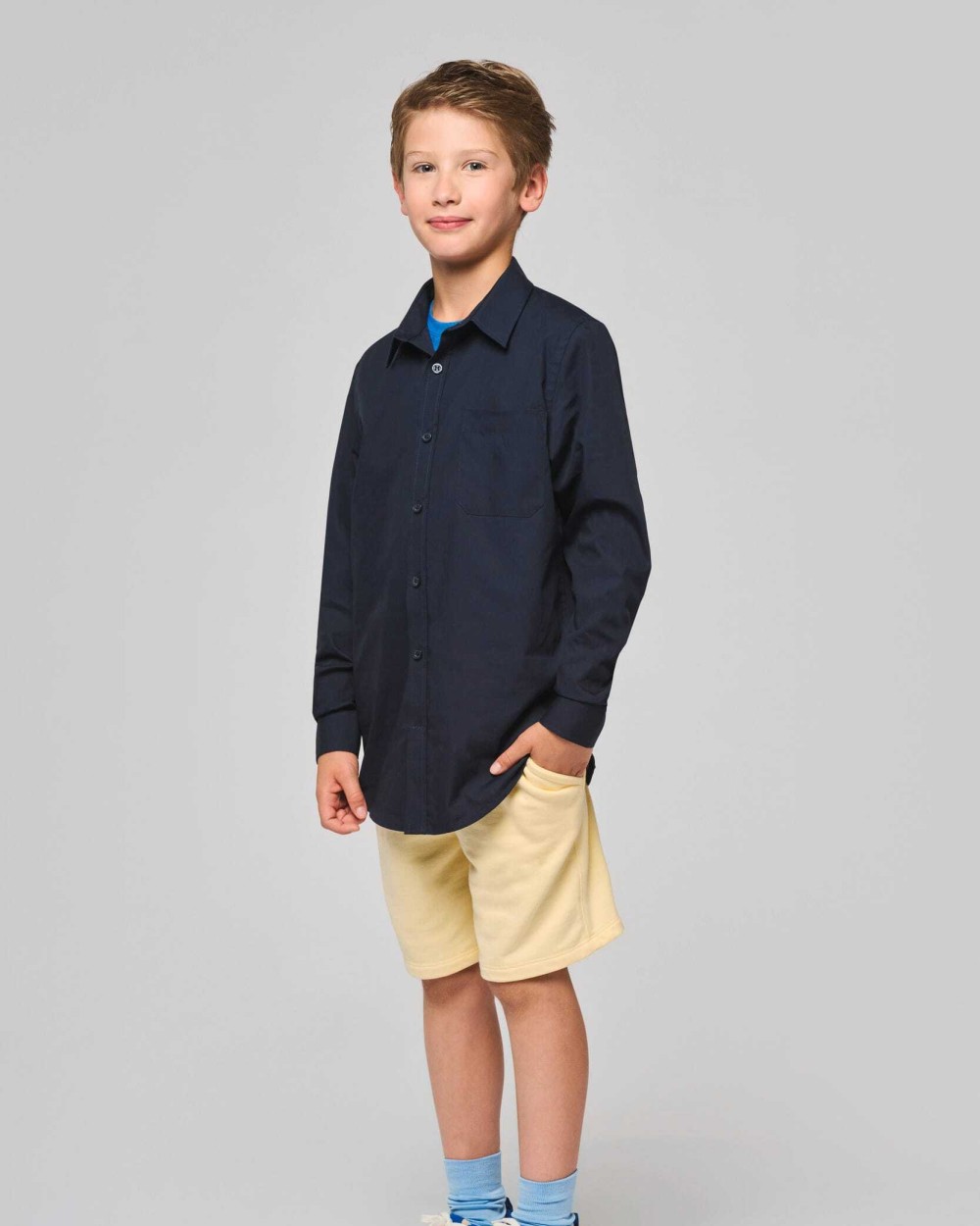 Chemises personnalisable KARIBAN Chemise popeline manches longues enfant