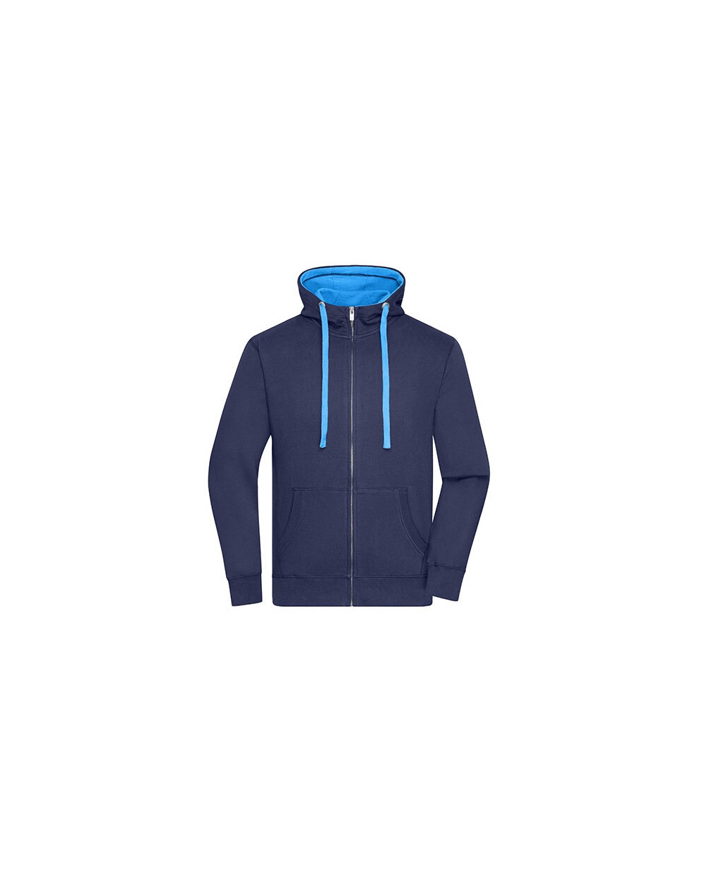 Sweaters & hoodies JAMES & NICHOLSON Men`s Lifestyle Zip-Hoody voor bedrukking &amp; borduring