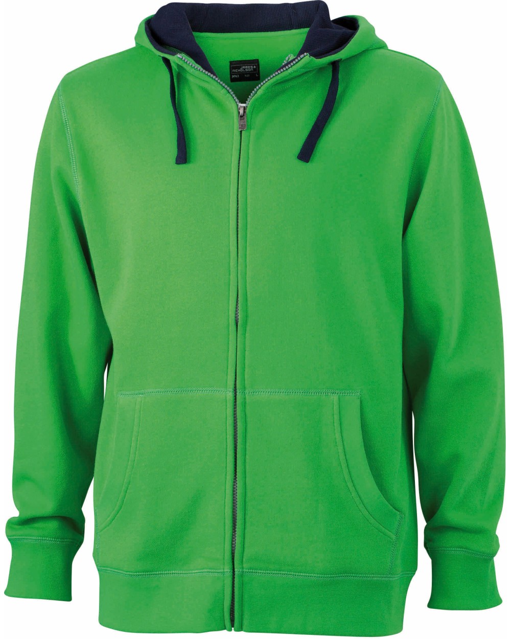 Sweaters & hoodies JAMES & NICHOLSON Men`s Lifestyle Zip-Hoody voor bedrukking &amp; borduring