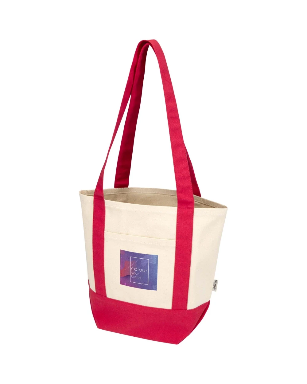 Tote bags 4DO Sam 320 g/m² GRS gerecycleerde mini katoenen draagtas voor bedrukking &amp; borduring