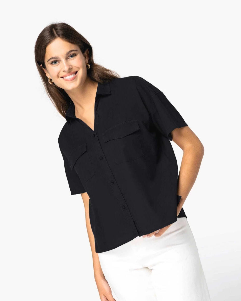 SPASSO Umweltfreundliches Oversize-Damenhemd aus Lyocell Hemden personalisierbar