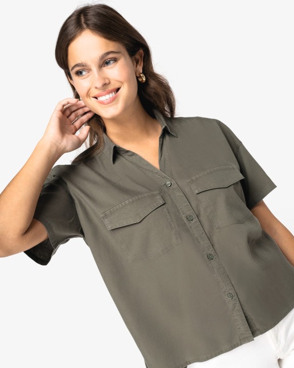 Chemises personnalisable SPASSO Chemise écoresponsable oversize en lyocell femme