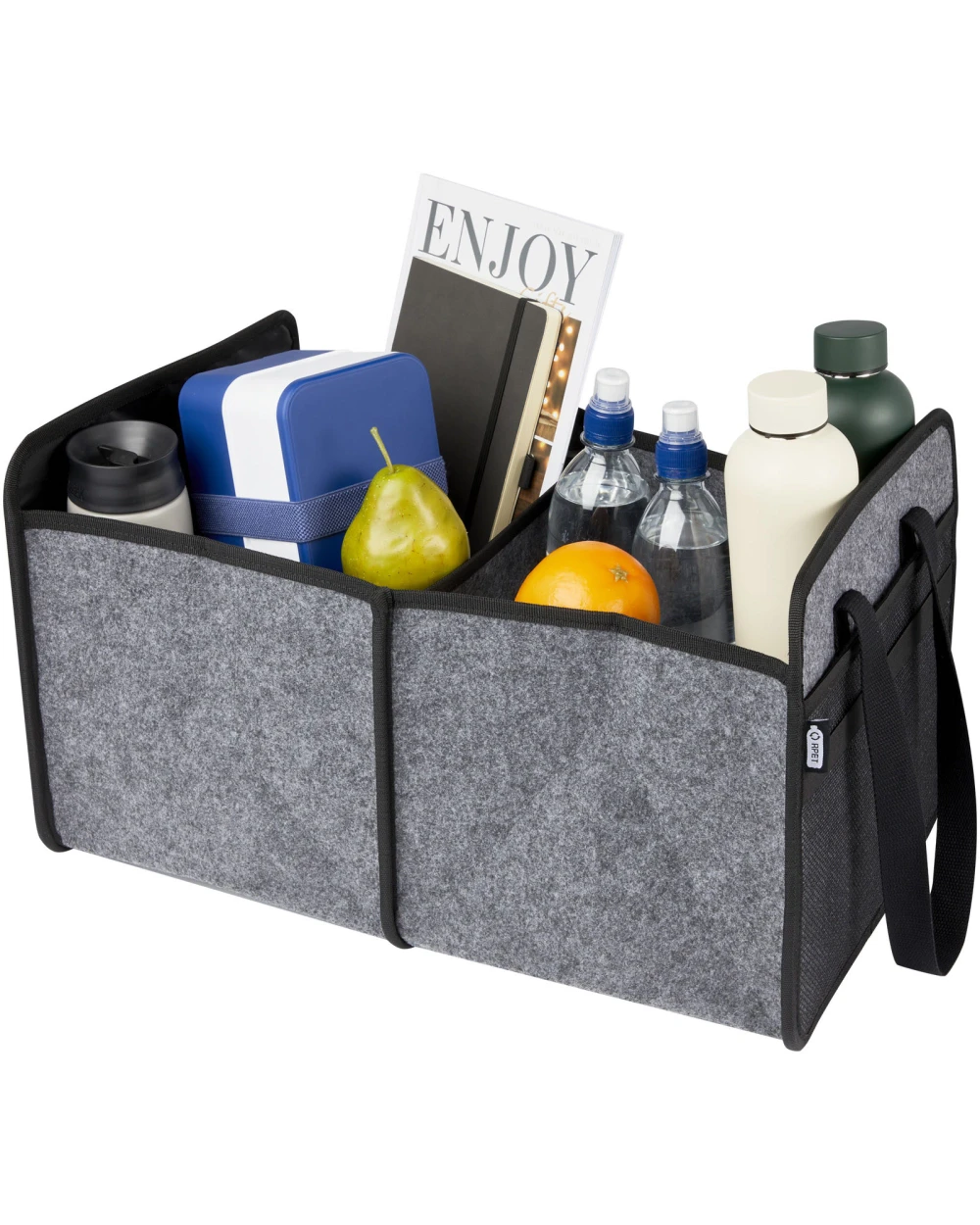 Tassen & Zakken 4DO Felta opvouwbare auto organizer van GRS gerecycled vilt voor bedrukking &amp; borduring