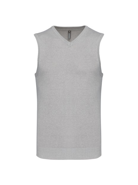 KARIBAN Pull col V sans manches /api/colors/affde0b2-3f9e-462b-8bbe-959997fedc42 personnalisable