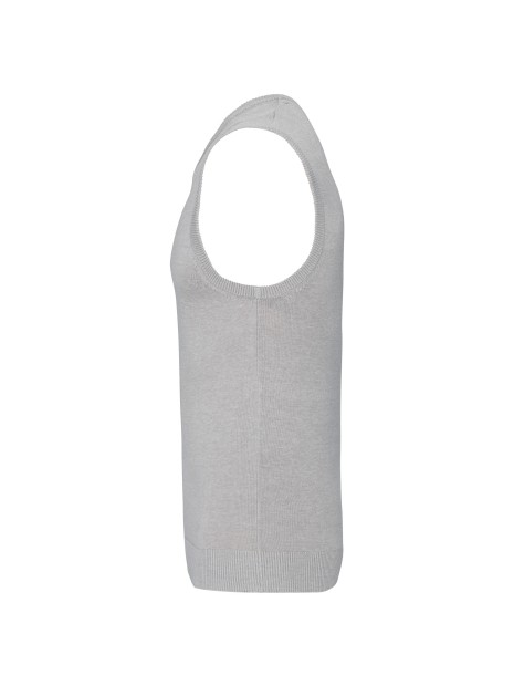 KARIBAN Pull col V sans manches /api/colors/affde0b2-3f9e-462b-8bbe-959997fedc42 personnalisable