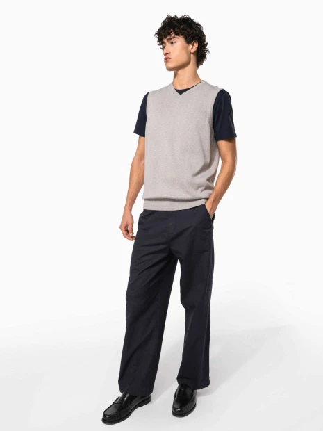Pulls à personnaliser KARIBAN Pull col V sans manches 