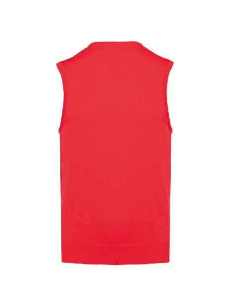 KARIBAN Pull col V sans manches /api/colors/c953313a-9c9d-493b-934e-ddcf8fada2ae personnalisable