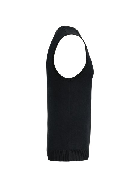 KARIBAN Pull col V sans manches /api/colors/b9fdad4a-5e94-45cb-8c03-c08b349b28c3 personnalisable