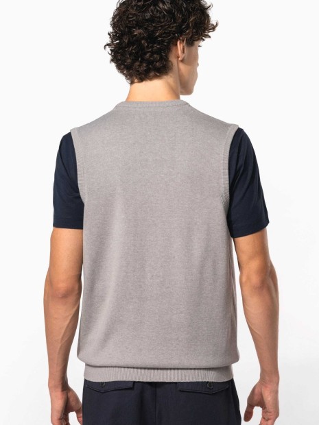 Pulls à personnaliser KARIBAN Pull col V sans manches 