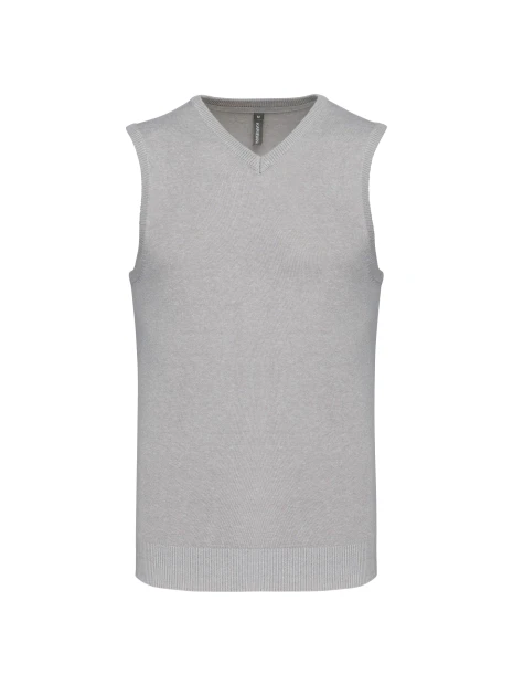KARIBAN Pull col V sans manches /api/colors/affde0b2-3f9e-462b-8bbe-959997fedc42 personnalisable