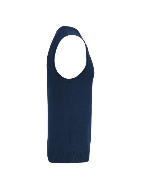 KARIBAN Pull col V sans manches /api/colors/b68891a9-1d28-4f7a-8deb-775c45027afd personnalisable