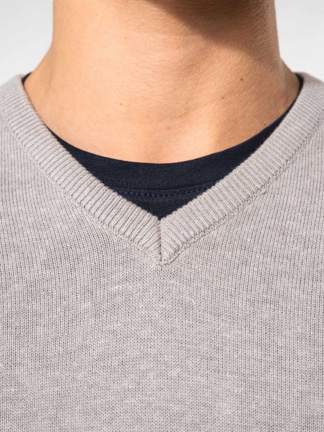 Pulls à personnaliser KARIBAN Pull col V sans manches 