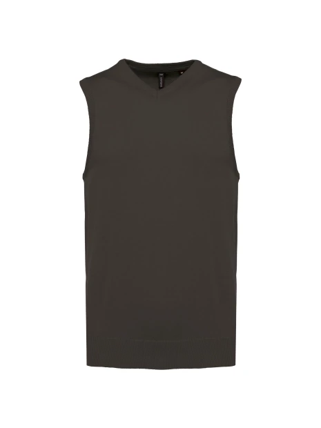 KARIBAN Pull col V sans manches /api/colors/3664e9be-231a-44a8-bacd-707b001b474c personnalisable