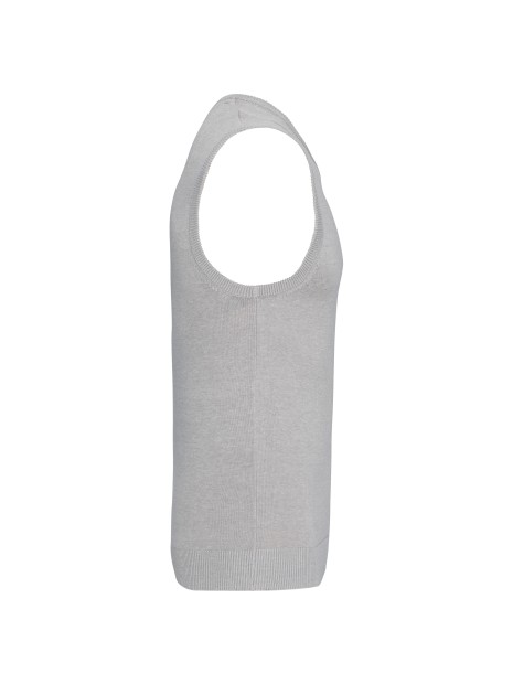 KARIBAN Pull col V sans manches /api/colors/affde0b2-3f9e-462b-8bbe-959997fedc42 personnalisable