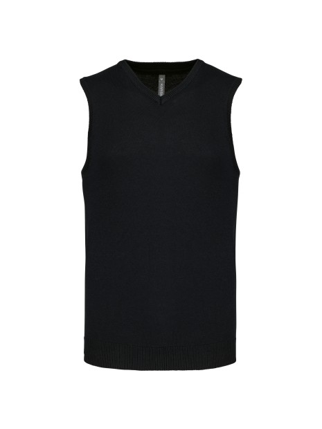 KARIBAN Pull col V sans manches /api/colors/b9fdad4a-5e94-45cb-8c03-c08b349b28c3 personnalisable