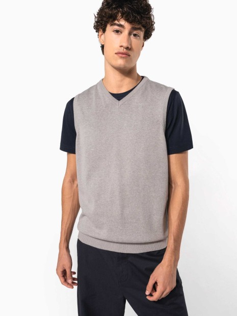 Pulls à personnaliser KARIBAN Pull col V sans manches 