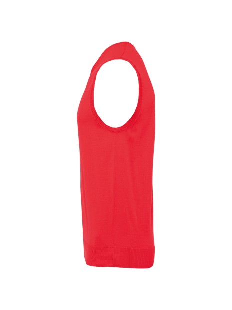 KARIBAN Pull col V sans manches /api/colors/c953313a-9c9d-493b-934e-ddcf8fada2ae personnalisable