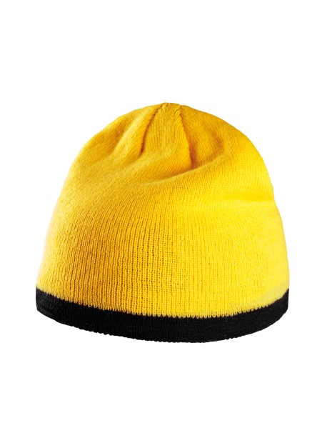 K-UP Bonnet bande bicolore contrastée /api/colors/f8fdaa66-6ddc-4b38-97a7-dc26c00d2622 personnalisable