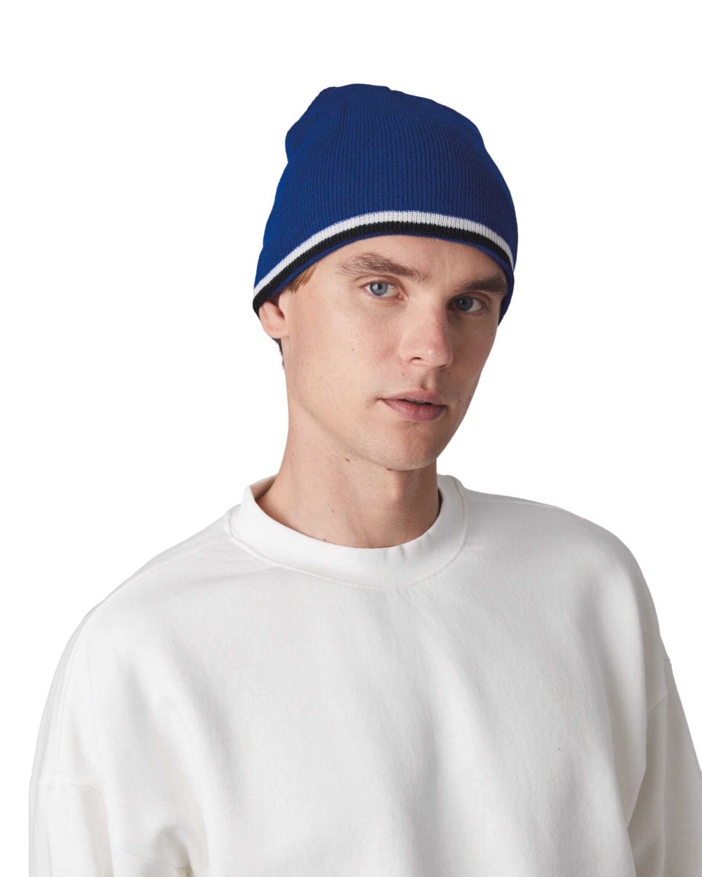 Bonnets personnalisable K-UP Bonnet bande bicolore contrastée