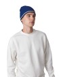 K-UP Beanie Mütze mit Kontrastrand Mützen personalisierbar