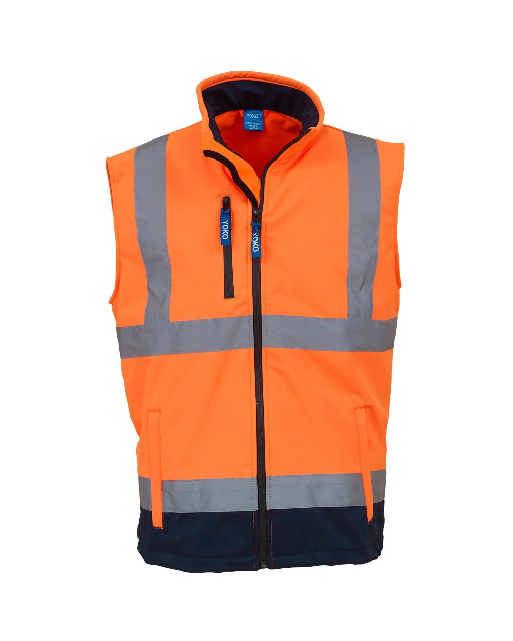 YOKO Hi-Vis Softshell Gilet Jacken personalisierbar
