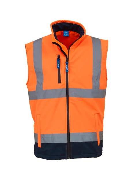 YOKO Bodywarmer softshell haute visibilité /api/colors/e4baf3f7-1f5c-46c1-9fb3-e23af16eef57 personnalisable