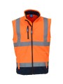 YOKO Bodywarmer softshell haute visibilité /api/colors/e4baf3f7-1f5c-46c1-9fb3-e23af16eef57 personnalisable