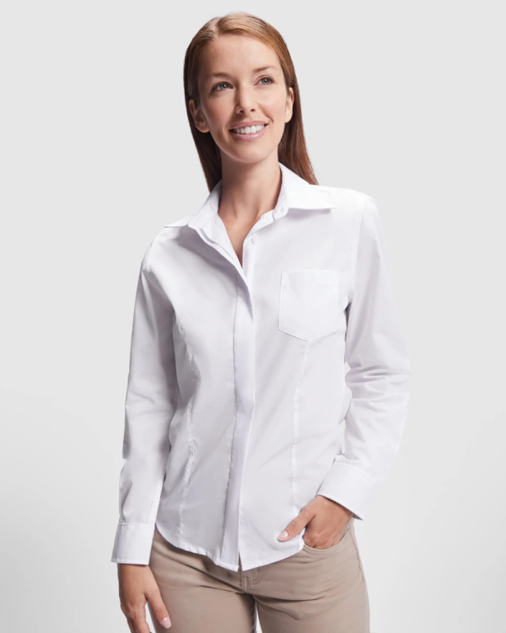 Hemden ROLY SOFIA L/S voor bedrukking &amp; borduring