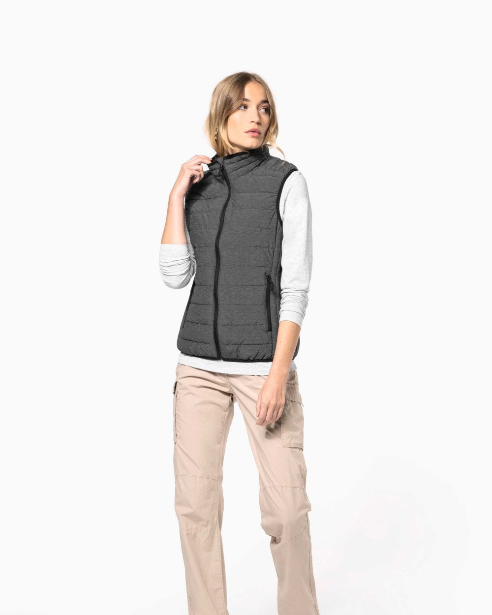 Jassen KARIBAN Ladies' lightweight sleeveless down jacket voor bedrukking &amp; borduring