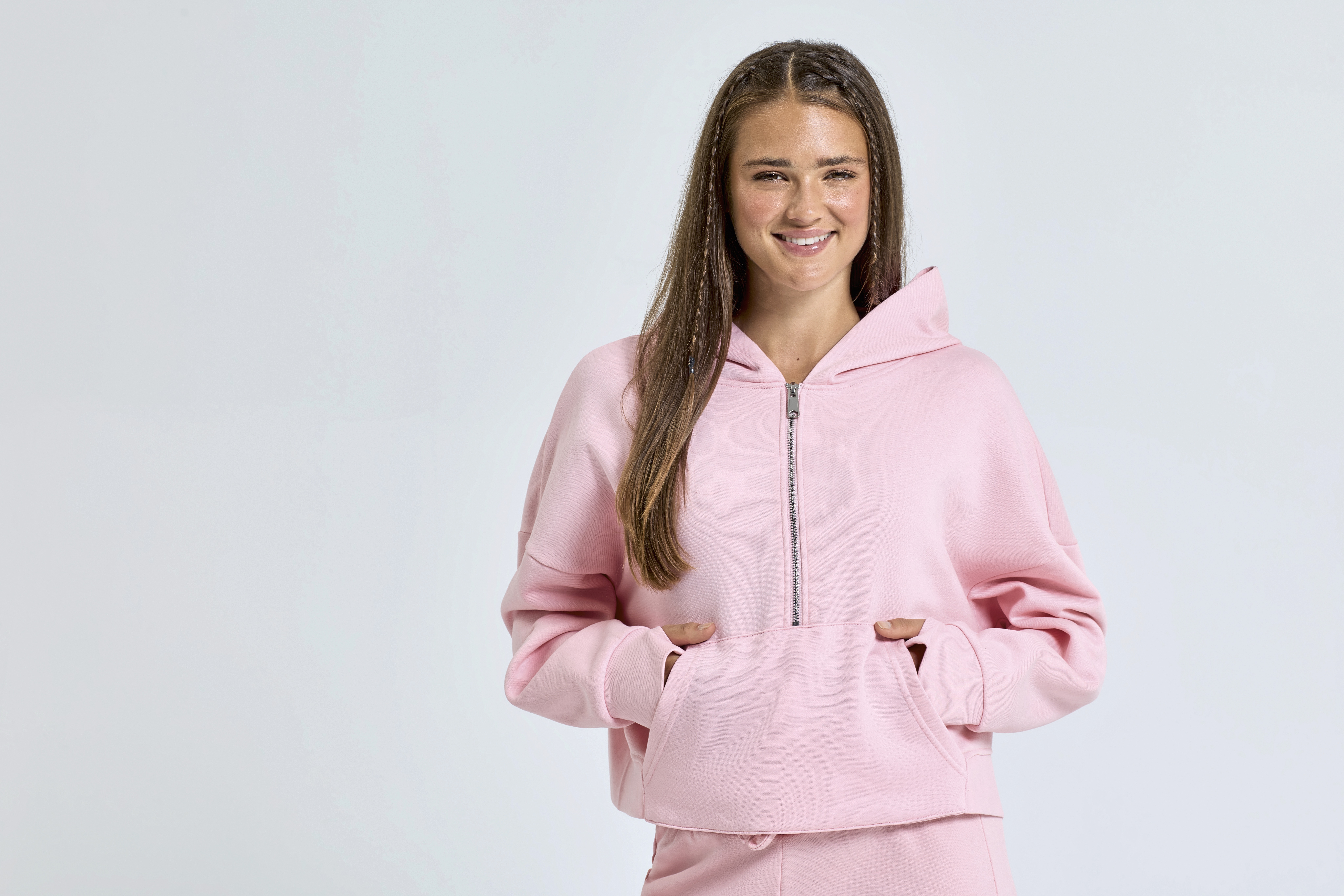 Sweat-shirts personnalisable TRIDRI Women´s Half Zip Hoodie