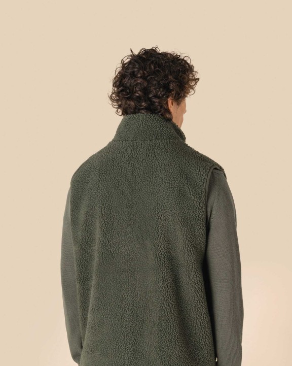 Vestes personnalisable SPASSO Veste sans manches en sherpa homme