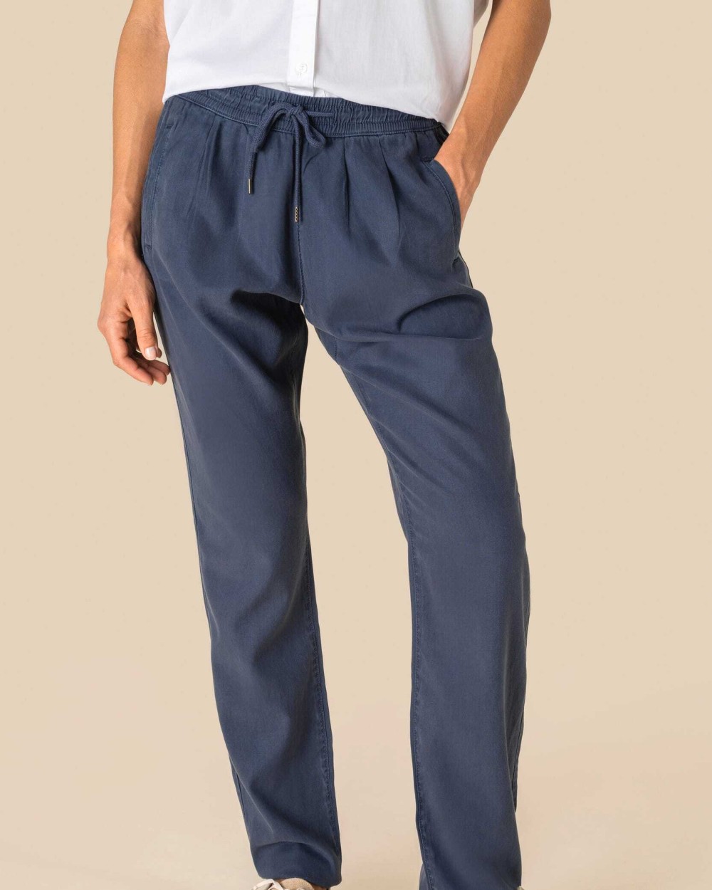 SPASSO Umweltfreundliche ausgewaschene Damenhose aus Lyocell Hosen personalisierbar