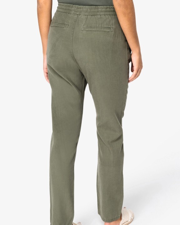 Pantalons personnalisable SPASSO Pantalon écoresponsable délavé en lyocell femme