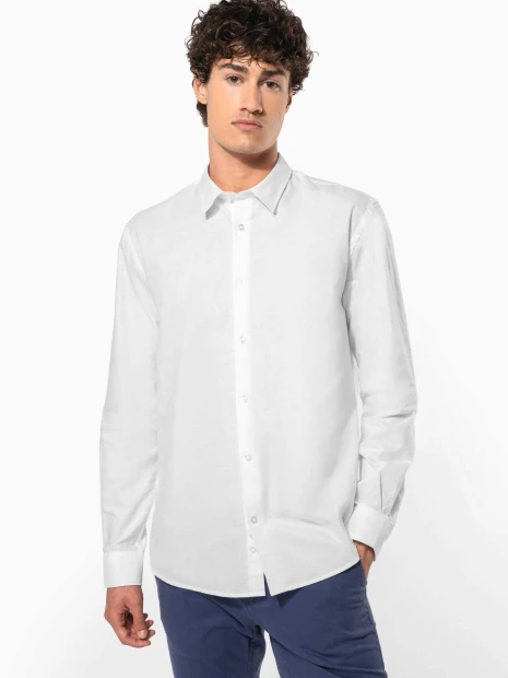 Chemises à personnaliser KARIBAN Chemise oxford manches longues homme 