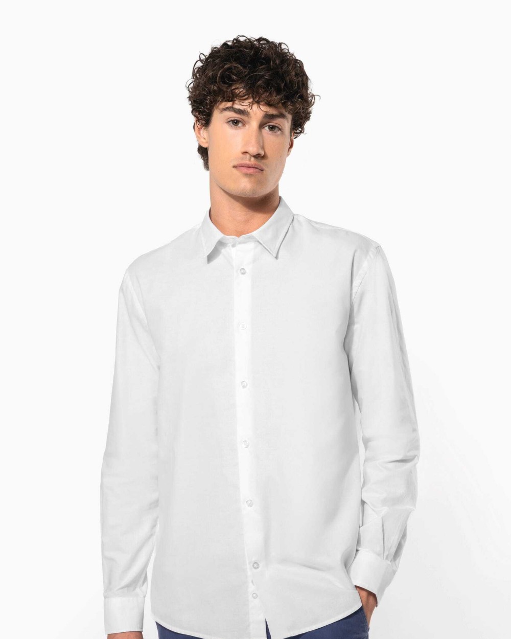 Chemises personnalisable KARIBAN Chemise oxford manches longues homme