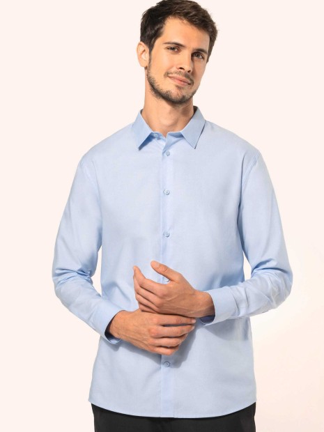 Chemises à personnaliser KARIBAN Chemise oxford manches longues homme 