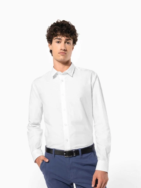 Chemises à personnaliser KARIBAN Chemise oxford manches longues homme 