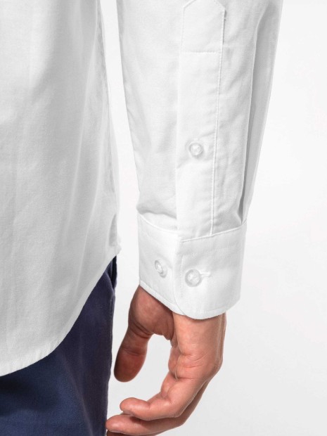 Chemises à personnaliser KARIBAN Chemise oxford manches longues homme 