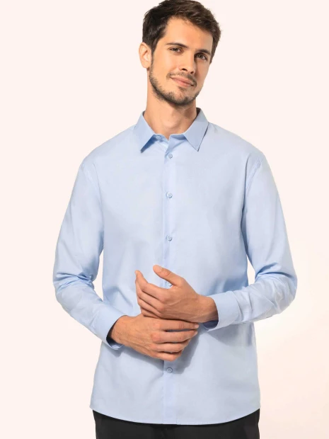 Chemises à personnaliser KARIBAN Chemise oxford manches longues homme 