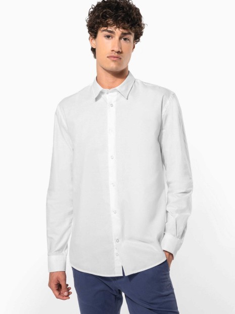 Chemises à personnaliser KARIBAN Chemise oxford manches longues homme 