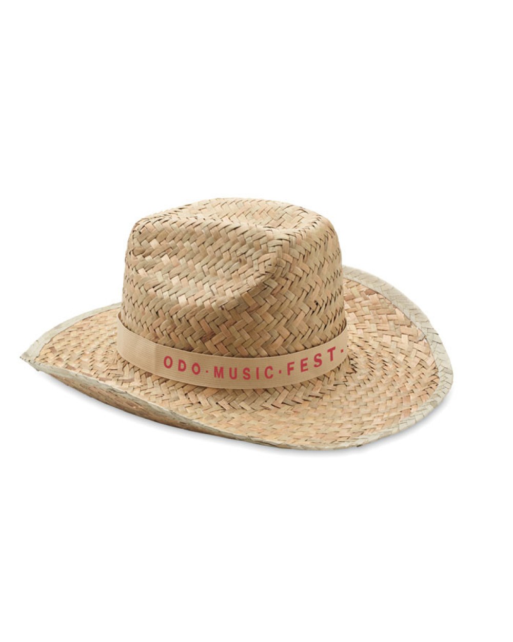 4DO Cowboy-Hut Stroh Kappen personalisierbar