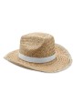 Casquettes personnalisable 4DO Chapeau de cow-boy en paille