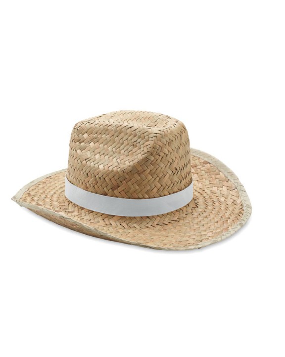 4DO Cowboy-Hut Stroh Kappen personalisierbar