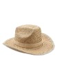 Casquettes personnalisable 4DO Chapeau de cow-boy en paille