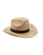 Casquettes personnalisable 4DO Chapeau de cow-boy en paille