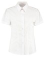 Hemden KUSTOM KIT Women's Tailored Fit Workwear Oxford Shirt SSL voor bedrukking &amp; borduring