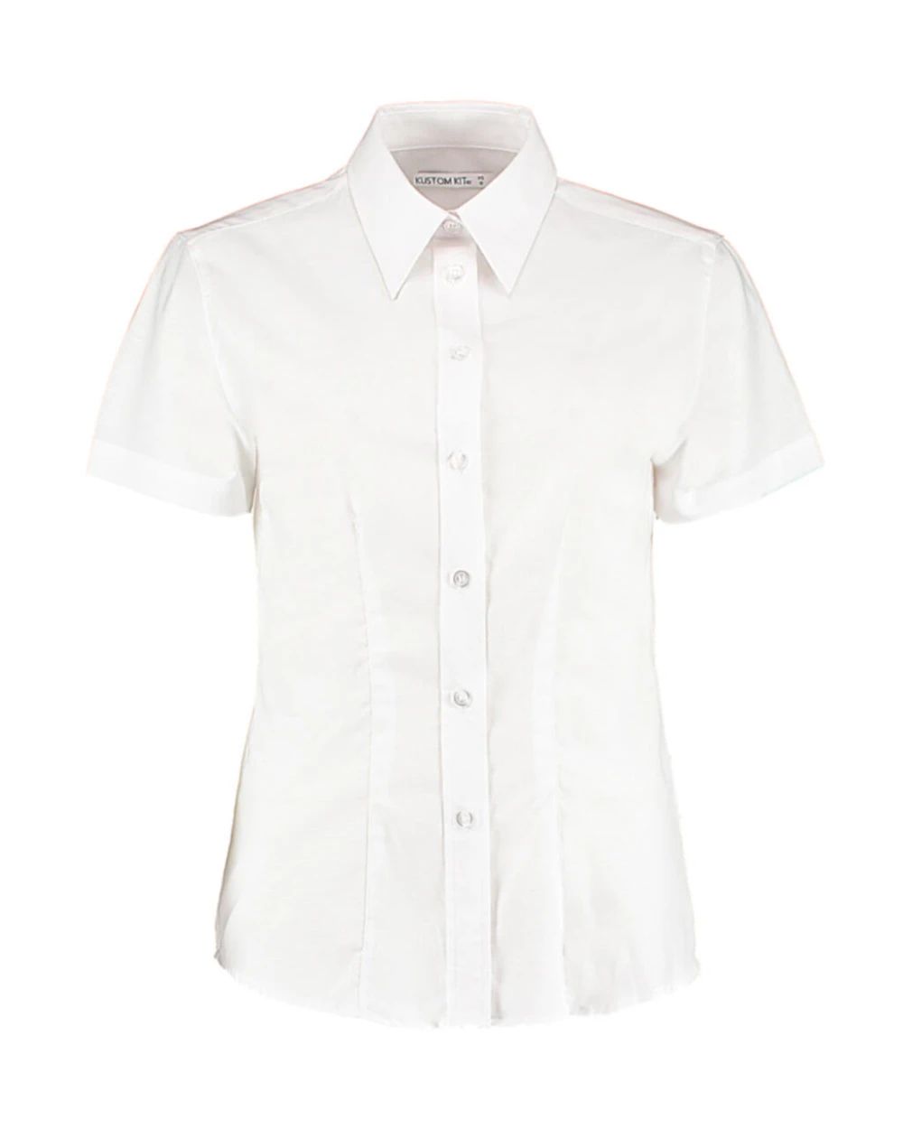 Hemden KUSTOM KIT Women's Tailored Fit Workwear Oxford Shirt SSL voor bedrukking &amp; borduring